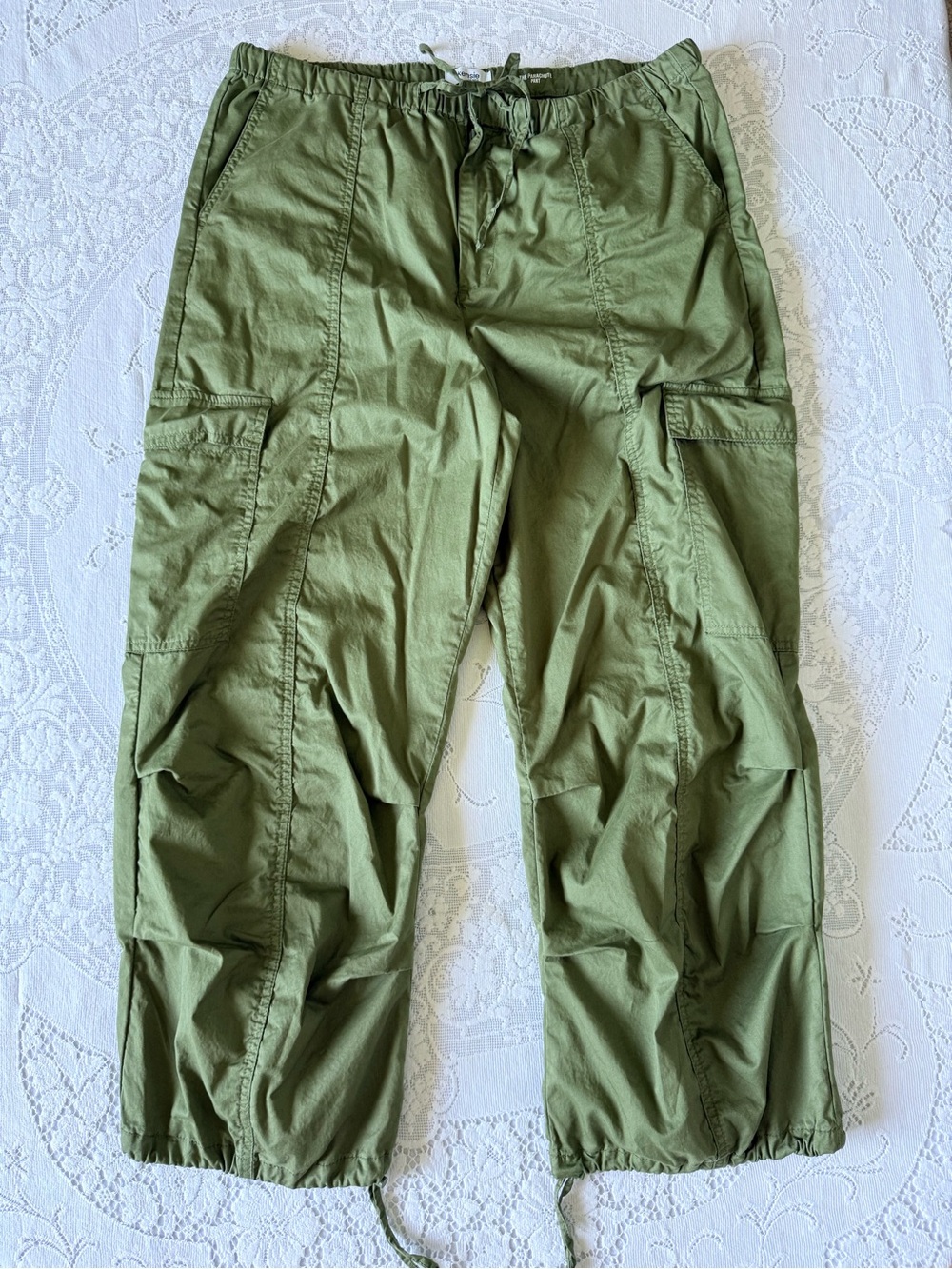 Kensie The Parachute Pant size 14/32 Olive Green Summer Pants